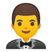 🤵 Emoji Person im Smoking Google Android 10.0.