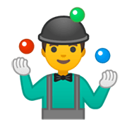 Émoji 🤹‍♂️ Jongleur sur Google Android 10.0.
