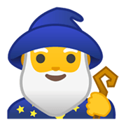 Emoji 🧙‍♂️ Mago Uomo su Google Android 10.0.