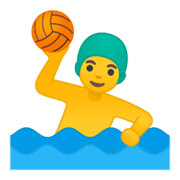 🤽‍♂️ Emoji Hombre Jugando Al Waterpolo en Google Android 10.0.