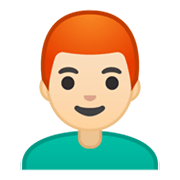 👨🏻‍🦰 Emoji Hombre: Tono De Piel Claro Y Pelo Pelirrojo en Google Android 10.0.