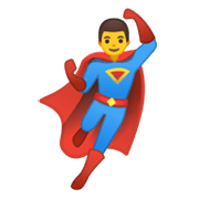 Emoji 🦸‍♂️ Supereroe Uomo su Google Android 10.0.