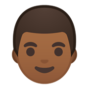 Émoji 👨🏾 Homme : Peau Mate sur Google Android 10.0.