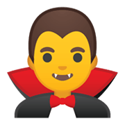 Emoji 🧛‍♂️ Vampiro Uomo su Google Android 10.0.