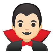 🧛🏻‍♂️ Emoji Vampiro Hombre: Tono De Piel Claro en Google Android 10.0.