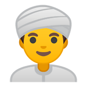 👳‍♂️ Emoji Homem Com Turbante na Google Android 10.0.