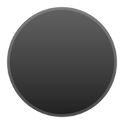 Émoji ⚫ Disque Noir sur Google Android 10.0.