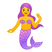 Emoji 🧜‍♀️ Sirena Donna su Google Android 10.0.