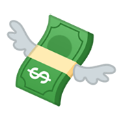 💸 Emoji Dinheiro Voando na Google Android 10.0.