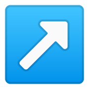 Emoji ↗️ Freccia Rivolta Verso Destra Che Punta In Alto su Google Android 10.0.