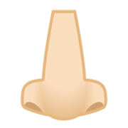 Emoji 👃🏻 Naso: Carnagione Chiara su Google Android 10.0.