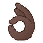 👌🏿 Emoji OK-Zeichen: dunkle Hautfarbe Google Android 10.0.