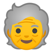 Emoji 🧓 Adulto Anziano su Google Android 10.0.