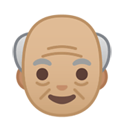 Émoji 👴🏼 Homme âgé : Peau Moyennement Claire sur Google Android 10.0.