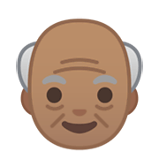 👴🏽 Emoji älterer Mann: mittlere Hautfarbe Google Android 10.0.