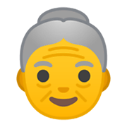 Émoji 👵 Femme âgée sur Google Android 10.0.