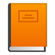 📙 Emoji orangefarbenes Buch Google Android 10.0.