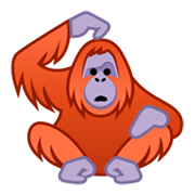Emoji 🦧 Orangotango su Google Android 10.0.
