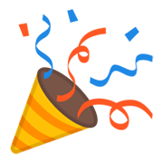 Emoji 🎉 Spara Coriandoli su Google Android 10.0.