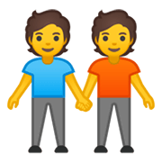 Émoji 🧑‍🤝‍🧑 Deux Personnes Se Tenant La Main sur Google Android 10.0.