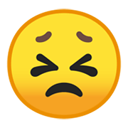 😣 Emoji Cara Desesperada en Google Android 10.0.