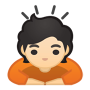 Emoji 🙇🏻 Persona Che Fa Un Inchino Profondo: Carnagione Chiara su Google Android 10.0.