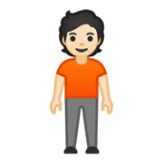 🧍🏻 Emoji Persona De Pie: Tono De Piel Claro en Google Android 10.0.