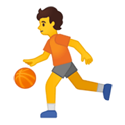 Emoji ⛹️ Persona Che Fa Rimbalzare Una Palla su Google Android 10.0.