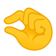 Emoji 🤏 Mano Che Fa Il Gesto Del Pizzico su Google Android 10.0.