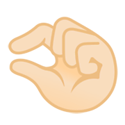 🤏🏻 Emoji Mano Pellizcando: Tono De Piel Claro en Google Android 10.0.