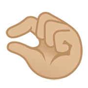 🤏🏼 Emoji Mano Pellizcando: Tono De Piel Claro Medio en Google Android 10.0.