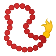 Emoji 📿 Rosario su Google Android 10.0.