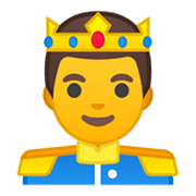 🤴 Emoji Príncipe na Google Android 10.0.