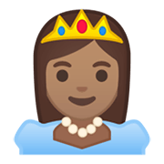 Émoji 👸🏽 Princesse : Peau Légèrement Mate sur Google Android 10.0.