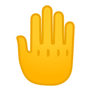 🤚 Emoji Dorso Da Mão Levantado na Google Android 10.0.