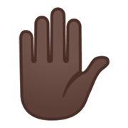 ✋🏿 Emoji Mão Levantada: Pele Escura na Google Android 10.0.