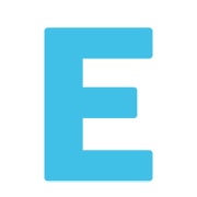 🇪 Emoji Indicador regional Símbolo Letra E en Google Android 10.0.