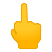 Emoji 🖕 Dito Medio su Google Android 10.0.