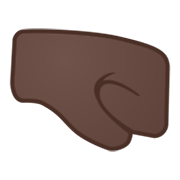 🤜🏿 Emoji Punho Direito: Pele Escura na Google Android 10.0.