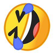 🤣 Emoji Cara Revolviéndose De La Risa en Google Android 10.0.