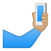 🤳🏼 Emoji Selfie: mittelhelle Hautfarbe Google Android 10.0.