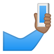 Emoji 🤳🏽 Selfie: Carnagione Olivastra su Google Android 10.0.