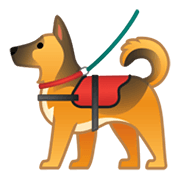 🐕‍🦺 Emoji Perro De Servicio en Google Android 10.0.