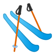 🎿 Emoji Esquís en Google Android 10.0.