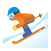 Émoji ⛷️ Skieur sur Google Android 10.0.