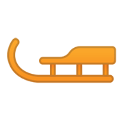 Emoji 🛷 Slitta su Google Android 10.0.