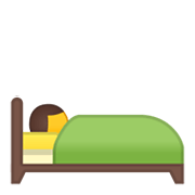 Emoji 🛌 Persona A Letto su Google Android 10.0.