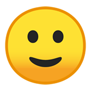 Emoji 🙂 Faccina Con Sorriso Accennato su Google Android 10.0.