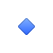 🔹 Emoji Losango Azul Pequeno na Google Android 10.0.