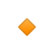 🔸 Emoji Rombo Naranja Pequeño en Google Android 10.0.
